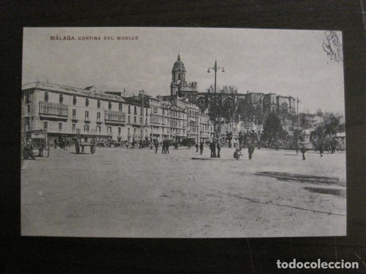 Postales: MALAGA - CORTINA DEL MUELLE -POSTAL ANTIGUA-(54.047)