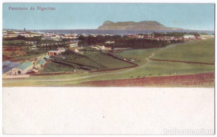 Postales: Algeciras (C&aacute;diz): Panorama de Algeciras. V.B. Cumbo. No circulada (1905-10)