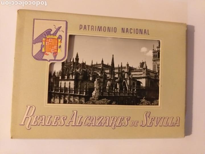 Postales: Libro &aacute;lbum acorde&oacute;n postales . Reales Alc&aacute;zares de Sevilla patrimonio nacional FISA 9 postales en a