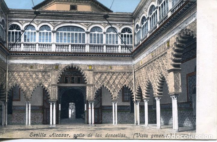 Postales: SEVILLA-ALCAZAR PATIO DE LAS DONCELLAS-PURGER 2627- SIN DIVIDIR