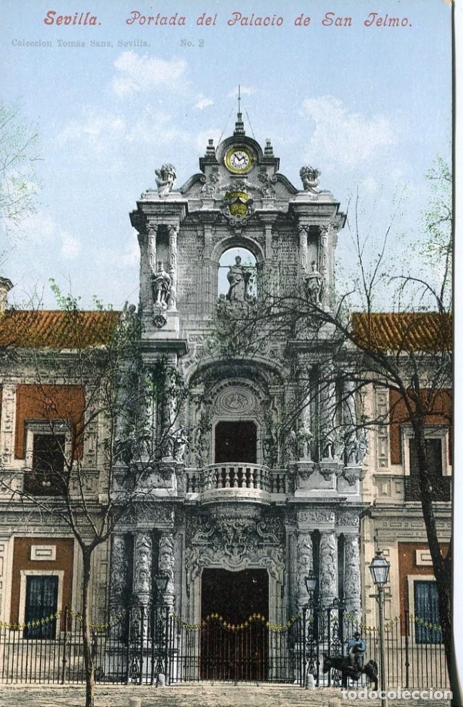 Postales: SEVILLA-PORTADA DEL PALACIO DE SAN TELMO-PURGER 2491-
