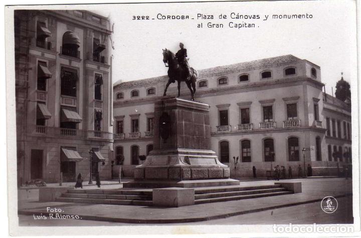 Postcards: PRECIOSA POSTAL - CORDOBA - PLAZA DE CANOVAS Y MONUMENTO AL GRAN CAPITAN