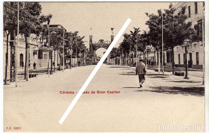 Postcards: PRECIOSA POSTAL - CORDOBA - PASEO DEL GRAN CAPITAN - AL FONDO ARCO TRIUNFAL