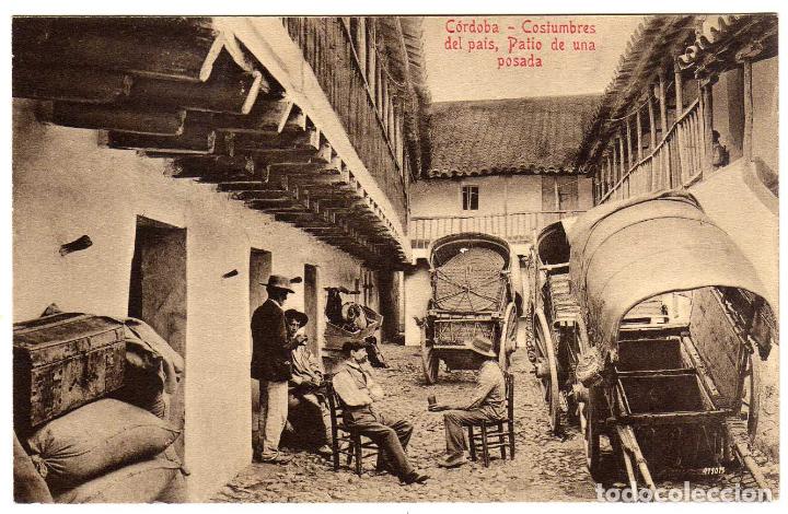 Postcards: MAGNIFICA POSTAL - CORDOBA - COSTUMBRE DEL PAIS - PATIO DE UNA POSADA - (EL POTRO)