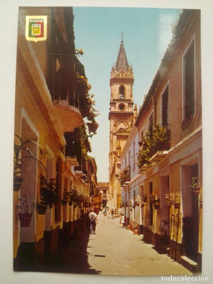 Postales: TARJETA POSTAL N&ordm; 189. M&Aacute;LAGA.CALLE E IGLESIA DE SAN PABLO. A&Ntilde;OS 50-70. ED. DONINGUEZ