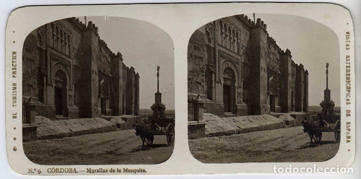 Postcards: EL TURISMO PRACTICO - VISTAS ESTEREOSCOPICAS DE ESPA&Ntilde;A - CORDOBA N&ordm;.9 - MURALLAS DE LA MEZQUITA