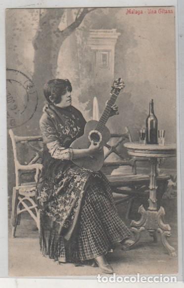 Postales: M&aacute;laga Una gitana. Circulada. No figura editor. - Foto 1