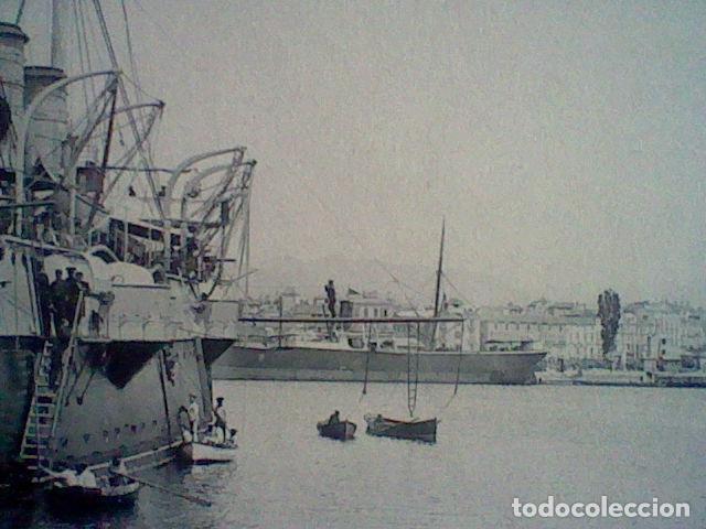 Postais: PUERTO  MALAGA ED HAUSER MENET 1437 ANIMADA SIN DIVIDIR S/C