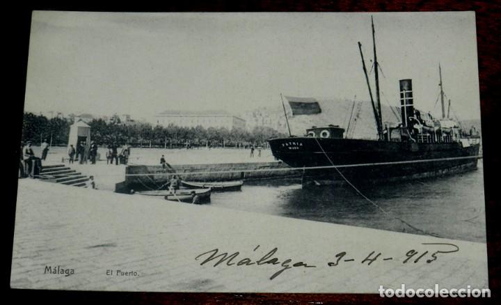 Postales: POSTAL DE MALAGA, EL PUERTO, EDICION KNACKSTEDT Y N&Auml;THER, SERIE 515, N&ordm; 9, NO CIRCULADA, ESCRITA EN