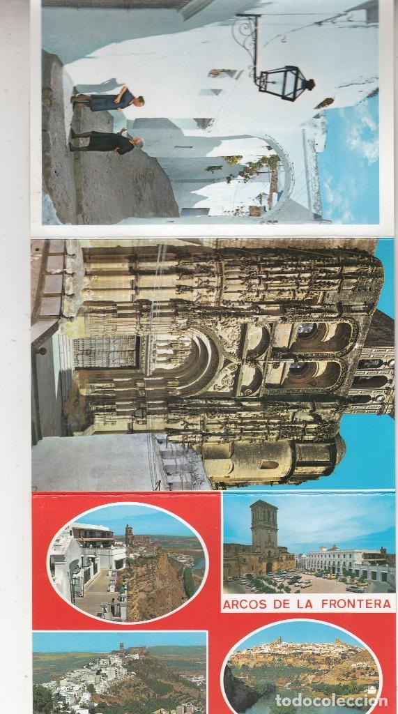 Postales: BLOCK EN 2 PARTES DE LA LOCALIDAD DE ARCOS DE LA FRONTERA. HAY 3 FOTOS ADICIONALES