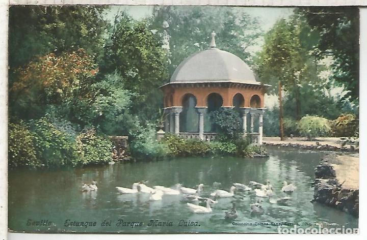 Postales: SEVILLA ESTANQUE DEL PARQUE SIN ESCRBIR - Foto 1