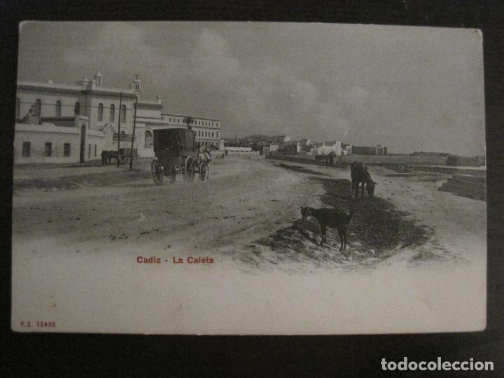 Postales: CADIZ-LA CALETA-P.Z. 10488-REVERSO SIN DIVIDIR-POSTAL ANTIGUA-(55.006)