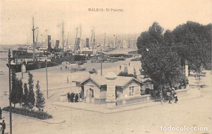Postales: M&Aacute;LAGA.- EL PUERTO