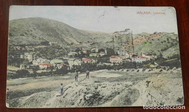 Postales: POSTAL DE MALAGA, LIMONAR, ED. THOMAS, CIRCULADA EN 1912.