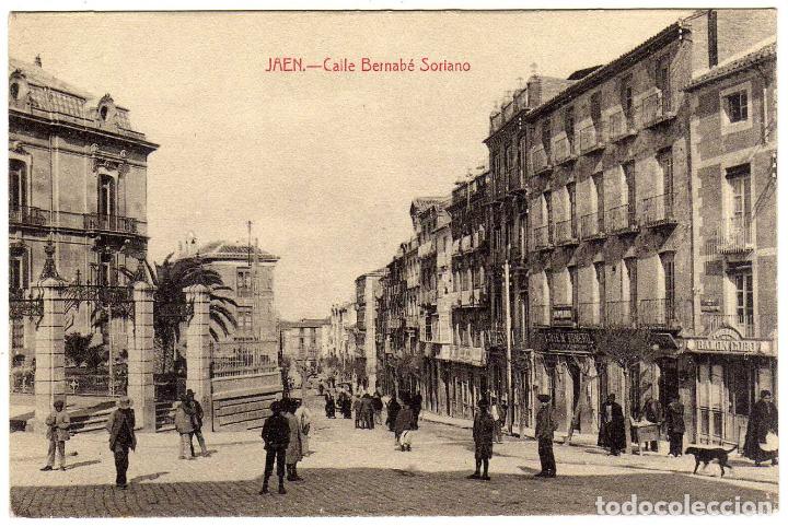 Postales: BONITA POSTAL - JAEN - CALLE BERNABE SORIANO  - MUY AMBIENTADA