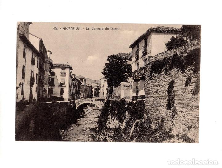Postales: GRANADA.- LA CARRERA DEL DARRO - Foto 1