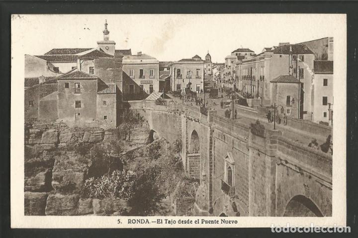 Postales: RONDA-EL TAJO DESDE EL PUENTE NUEVO-5-ROISIN-POSTAL ANTIGUA-(56.162)