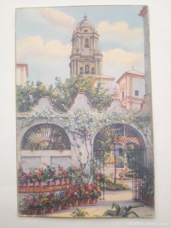 Postcards: TARJETA POSTAL 31. M&Aacute;LAGA. CATEDRAL VISTA DESDE PATIO PALACIO OBISPAL. EDIPOVIS 285