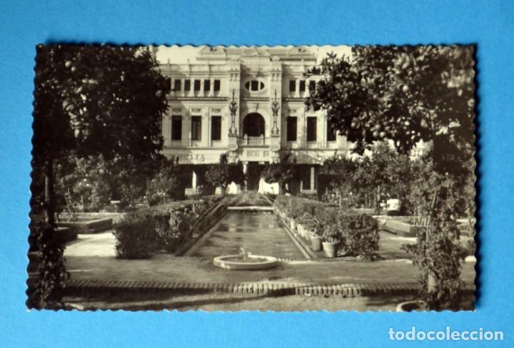 Postales: POSTAL DE MALAGA: ESTANQUE DE LOS JARDINES DE PUERTA OSCURA