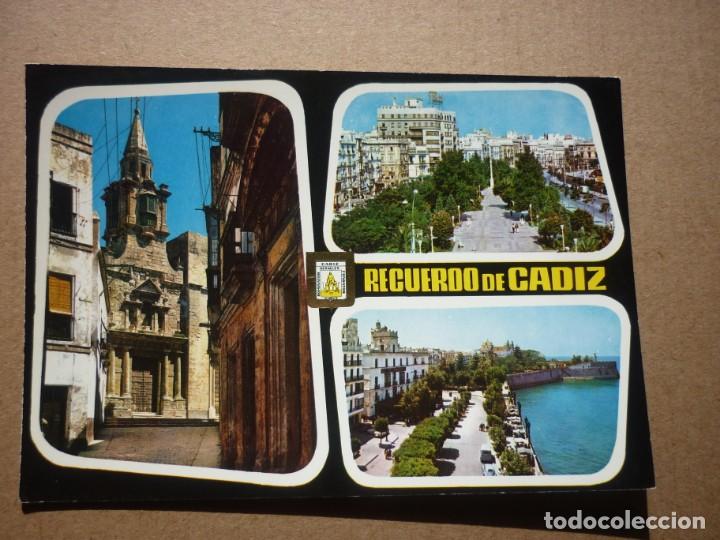 Postales: RECUERDO DE CADIZ - N&ordm; 1150 CONVENTO DE SANTA MARIA - AVENIDA RAMON DE CARRANZA - ALAMEDA DE APOLACA