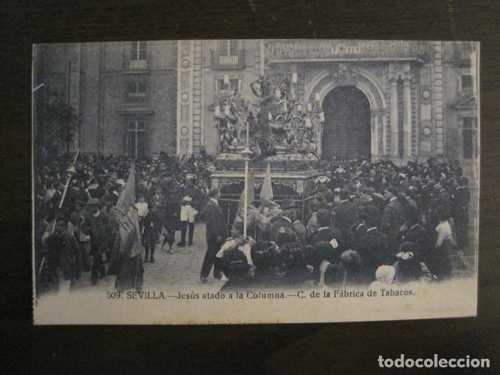 Postales: SEVILLA-SEMANA SANTA-JESUS ATADO A LA COLUMNA-509-ED&middot;MANUEL BARREIRO-POSTAL ANTIGUA-(56.841)
