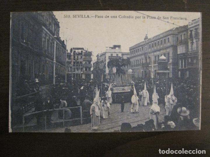 Postales: SEVILLA-SEMANA SANTA-JESUS ATADO A LA COLUMNA-510-ED&middot;MANUEL BARREIRO-POSTAL ANTIGUA-(56.842)