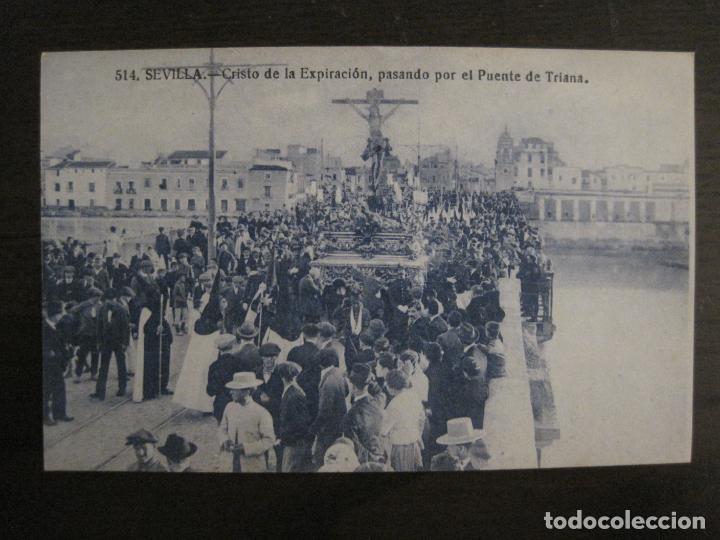 Postales: SEVILLA-SEMANA SANTA-CRISTO EXPIRACION PUENTE TRIANA-514-ED&middot;MANUEL BARREIRO-POSTAL ANTIGUA-(56.844)