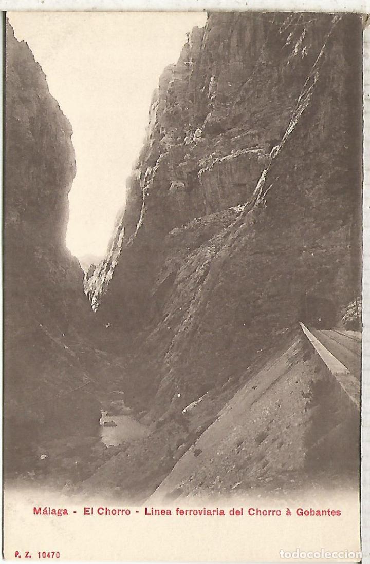 Postales: MALAGA EL CHORRO SIN ESCRIBIR FERROCARRIL RAILWAY