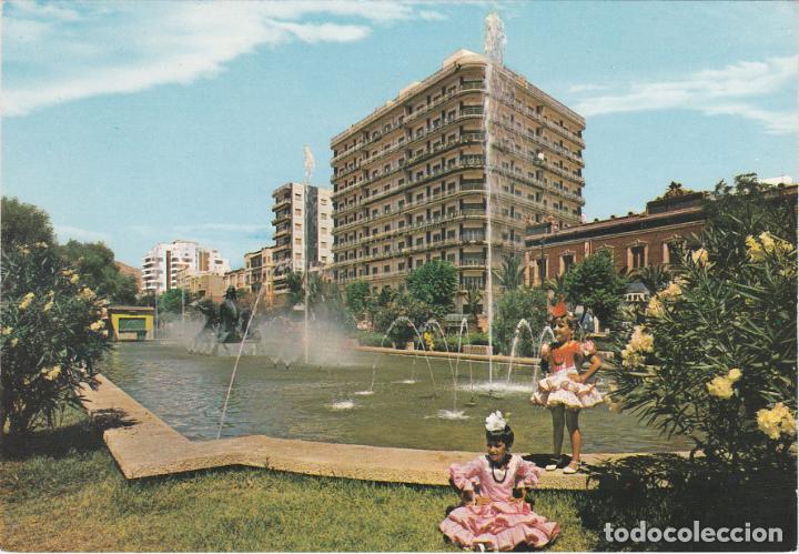 Postales: almeria, parque de jose antonio, estanque de los delfines