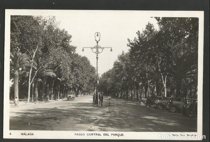 Cartoline: MALAGA-PASEO CENTRAL DEL PARQUE-4-ROISIN-POSTAL ANTIGUA-(57.049)