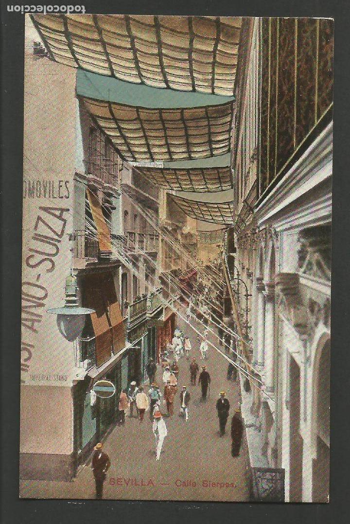 Cartoline: SEVILLA-CALLE SIERPES-TOMAS SANZ-POSTAL ANTIGUA-(57.061)