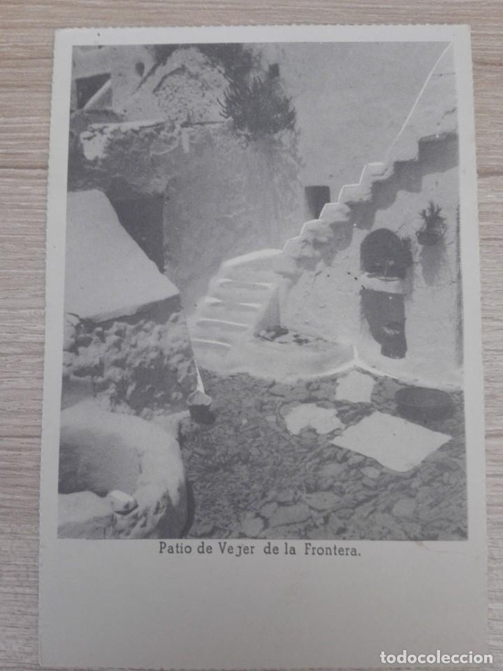 Postales: POSTALPATIO DE VEJER DE LA FRONTERA ED. VICESECRETARIA DE EDUCACION POPULAR-MENSAJE FRANCO