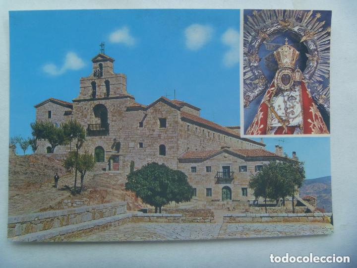 Postales: POSTAL DEL SANTUARIO DE LA VIRGEN DE LA CABEZA ( JAEN ): FACHADA DEL SANTUARIO. A&Ntilde;OS 60.