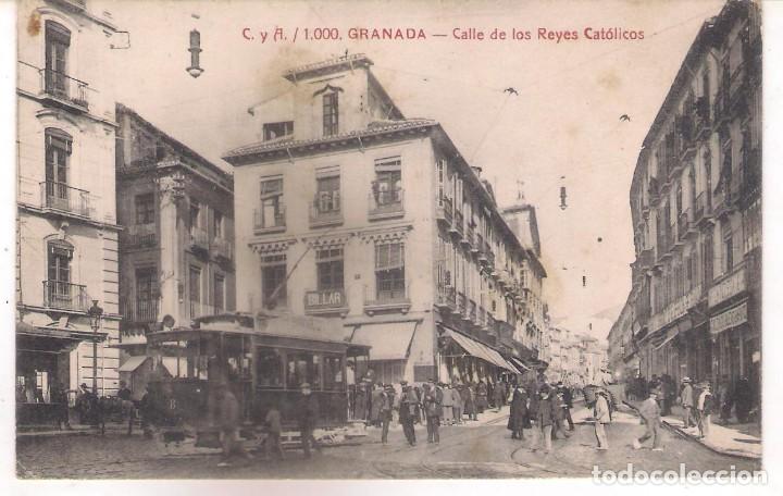 Postales: POSTAL C y A / 1000.GRANADA - CALLE DE LOS REYES CAT&Oacute;LICOS .