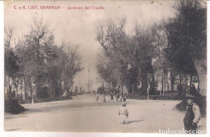 Postales: POSTAL C y A / 1007.GRANADA - JARDINES DEL TRIUNFO.