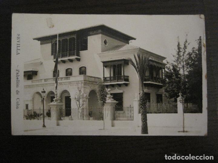 Cartoline: SEVILLA-PABELLON DE CUBA-FOTOGRAFICA-POSTAL ANTIGUA-(57.281)