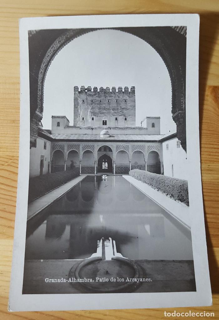 Postales: Granada La Alhambra patio de los Arrayanes Union Postale Universelle - Foto 1