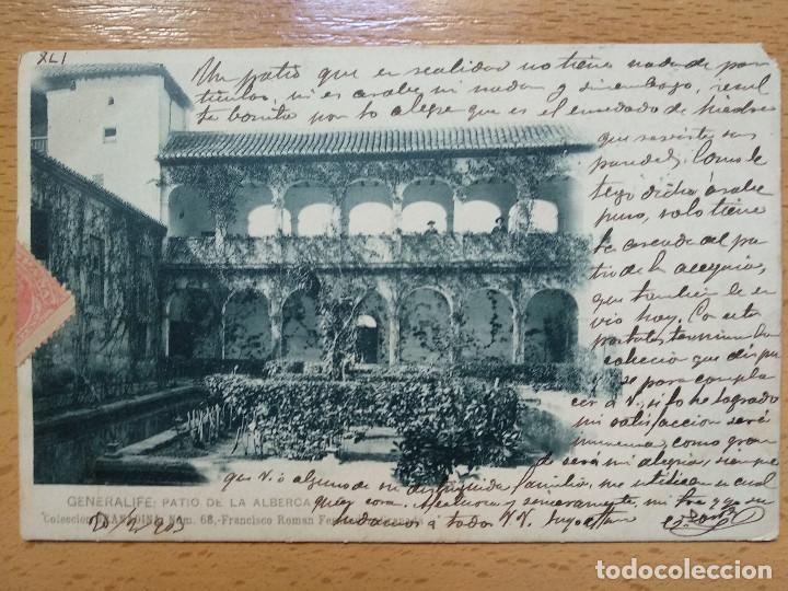 Postales: GENERALIFE PATIO DE LA ALBERCA. COLECCI&Oacute;N GRANADINA NUM 68