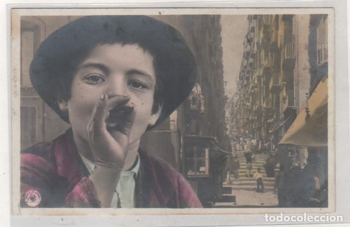 Cartoline: Postal M&aacute;laga con publicidad en el reverso de Federico Gross y cia colonia St Tecla.