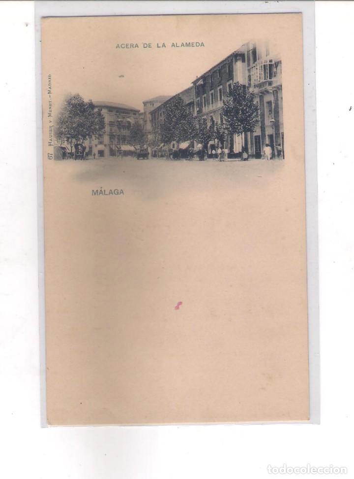 Postales: POSTAL DE M&Aacute;LAGA - ACERA DE LA ALAMEDA. - Foto 1