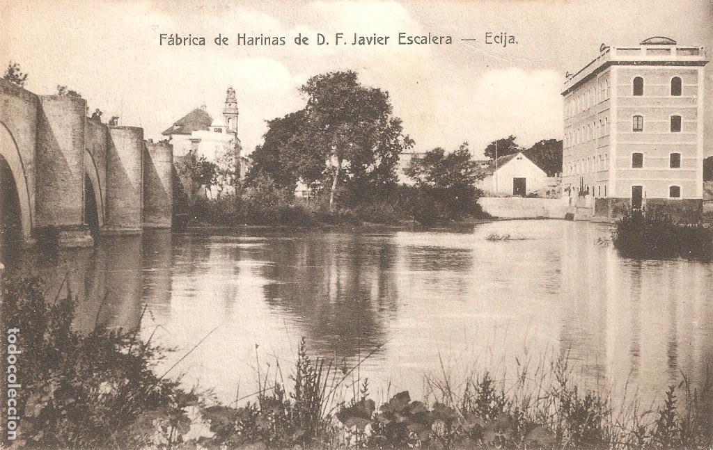 Postales: ECIJA SEVILLA . F&aacute;brica de Harinas de D. F. Javier Escalera 1921
