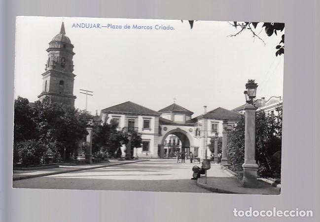 Postales: ANDUJAR (JAEN).- PLAZA DE MARCO CRIADO (POSTAL FOTOGR&Aacute;FICA)