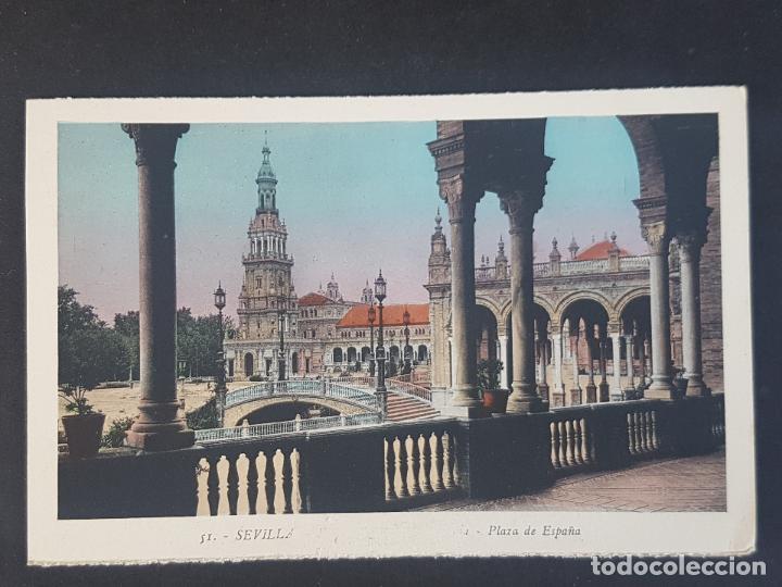 Postales: SEVILLA PLAZA DE ESPA&Ntilde;A - Foto 1