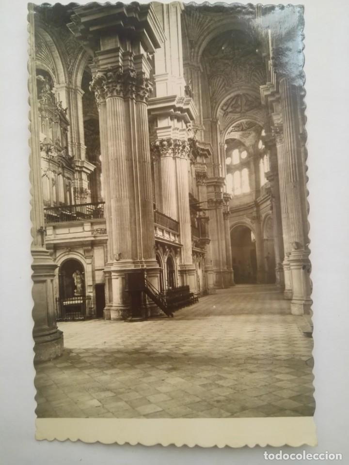 Postales: TARJETA POSTAL ANTIGUA N&ordm; 65. M&Aacute;LAGA. CATEDRAL. NAVE MENOR. A&Ntilde;OS 50. ED. GARCIA GARABELLA