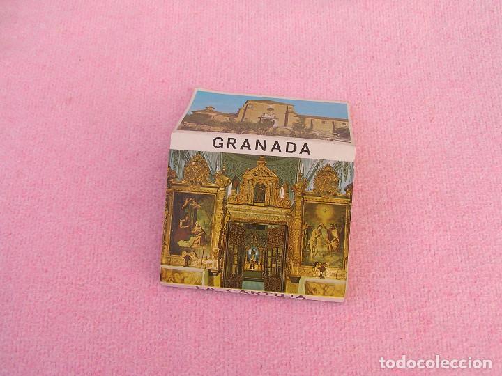 Postales: Lote de 16 postales en peque&ntilde;o  formato acorde&oacute;n o fuelle de la Cartuja de Granada.