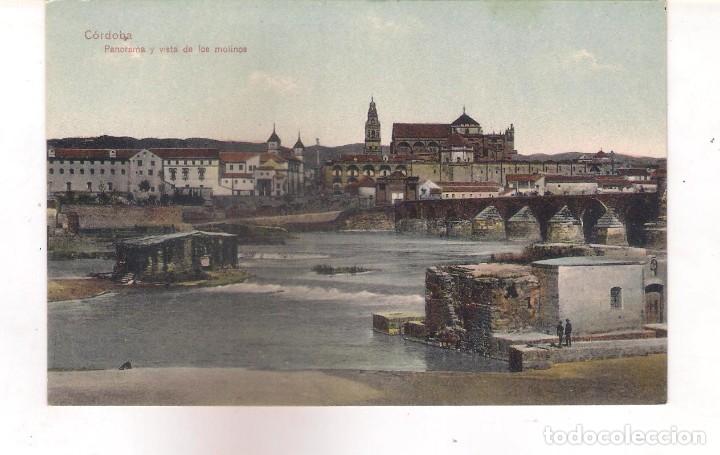 Cartoline: POSTAL DE C&Oacute;RDOBA ,PANORAMA Y VISTA DE LOS MOLINOS.