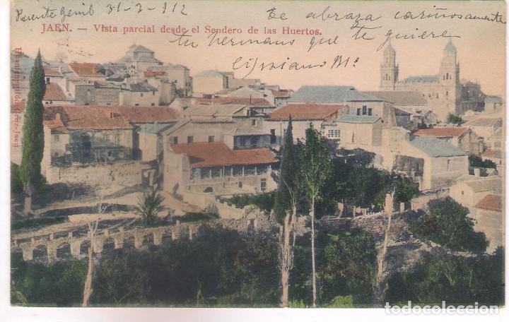 Postales: POSTAL DE JAEN - VISTA PARCIAL DESDE EL SENDERO DE LOS HUERTOS.