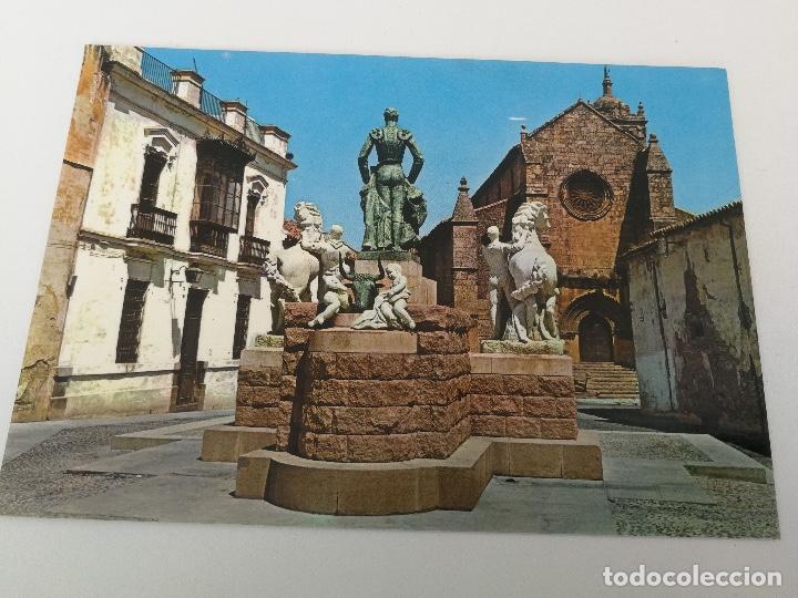 Postales: ANTIGUA POSTAL DE CORDOBA - MONUMENTO A MANOLETE - V.M. DE PRADO EGUILAZ BAENA - POSTAL A COLOR