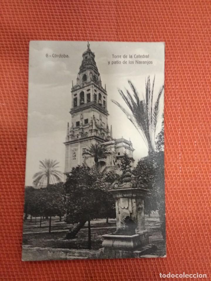 Postales: POSTAL CORDOBA TORRE DE LA CATEDRAL RAFAEL GARZON  A&Ntilde;OS 50