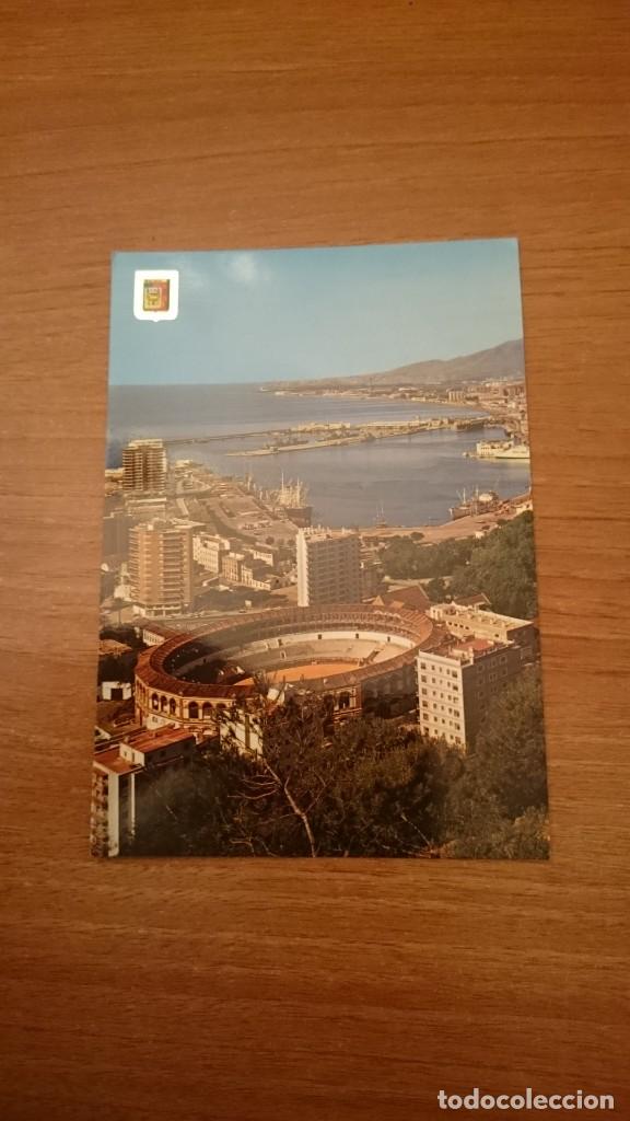 Cartoline: POSTAL MALAGA PLAZA DE TOROS Y PUERTO SIN CIRCULAR